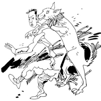 世说新语：与狼争食