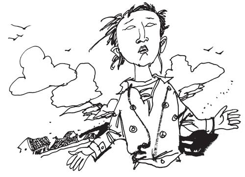 乡村田野：盲女