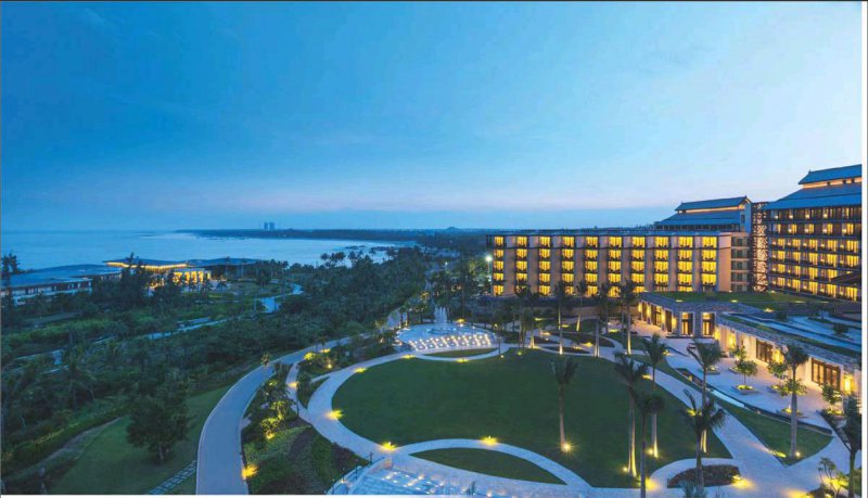 文昌鲁能希尔顿酒店 滨海航天城里的南国假期